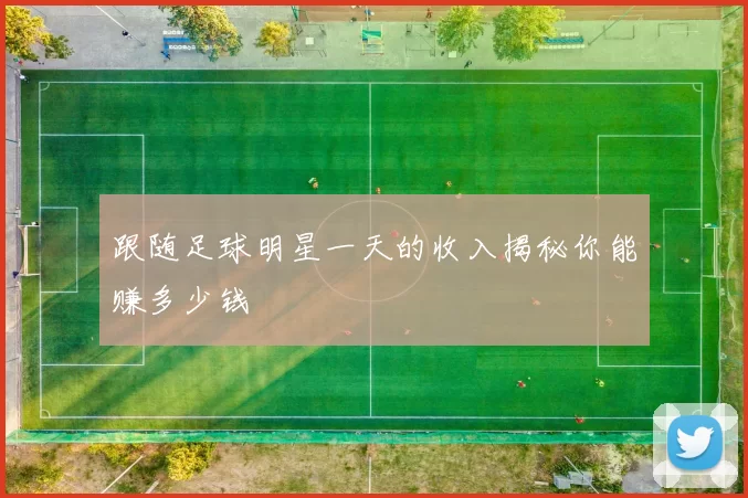 跟随足球明星一天的收入揭秘你能赚多少钱